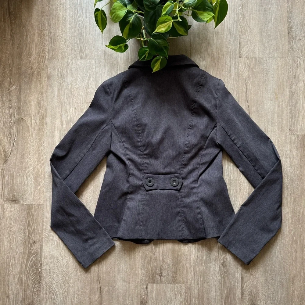 Vintage y2k XOXO Charcoal Gray Fitted Blazer